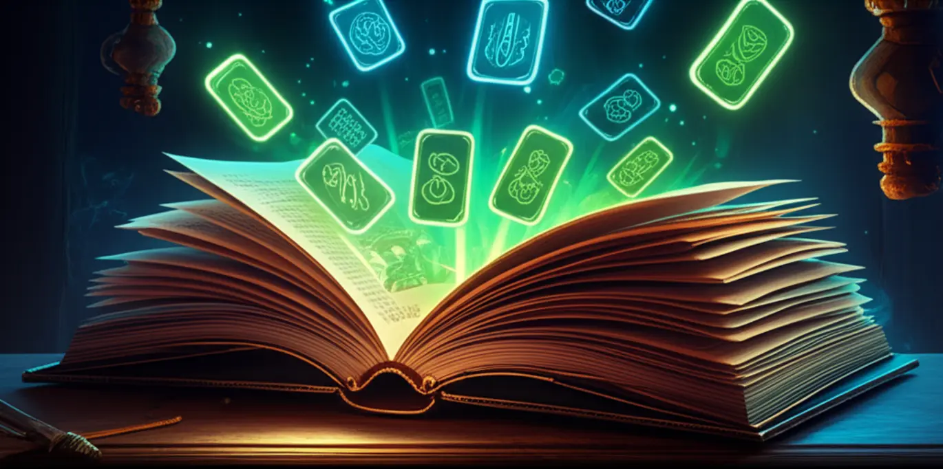 Grimório mágico de flashcards digitais do Anki para aprender vocabulário em inglês com The Witcher