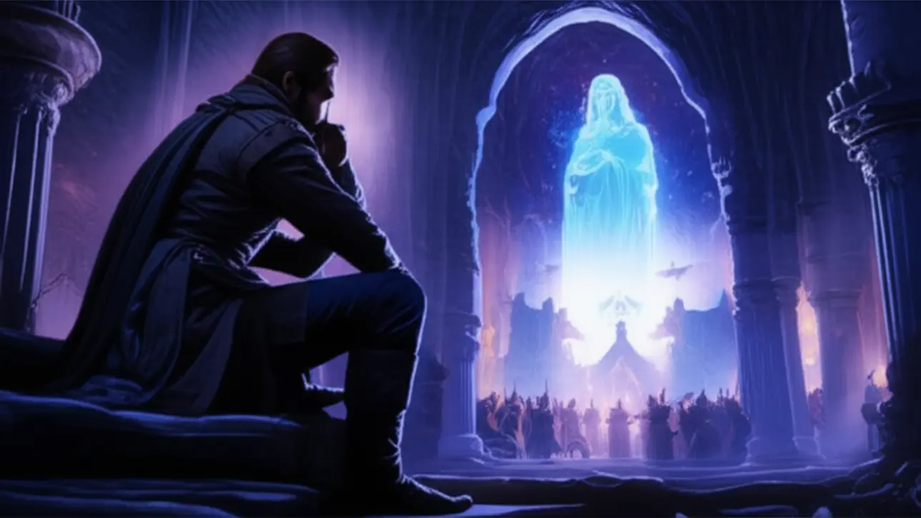 Cena de Baldur's Gate 3 mostrando um grupo de personagens em um momento de reflexão, simbolizando arrependimentos e escolhas passadas.